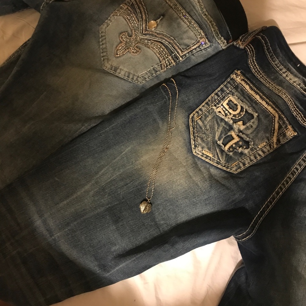 Rock revival  jeans   one size 32 one size 34